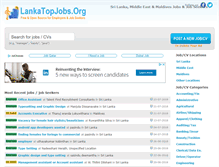 Tablet Screenshot of lankatopjobs.org